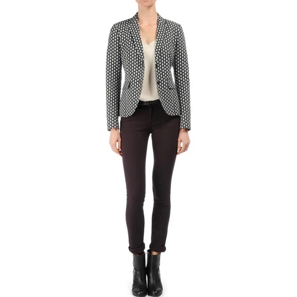 rag & bone Jackets & Blazers - Rag & Bone Bailey Blazer Chevron Black and White Size 2 ~